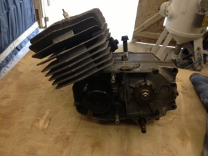 50cc Engine Before Soda Blasting 